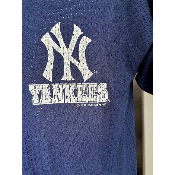 Vintage 90’s New York Yankees Derek Jeter #2 Chalk Line Baseball Jersey - Picture 3 of 4